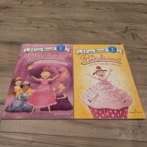 Pinkalicious I Can Read 2pc Set The Cupcake Calamity & The Pink Slumber Party
